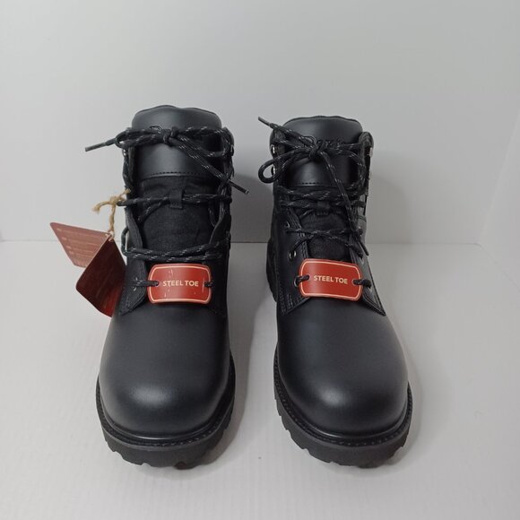 Dexter Boots Steel Toe Mens 11 Black Lace-Up Oil Resistance Workwear Utility NWT main image 9